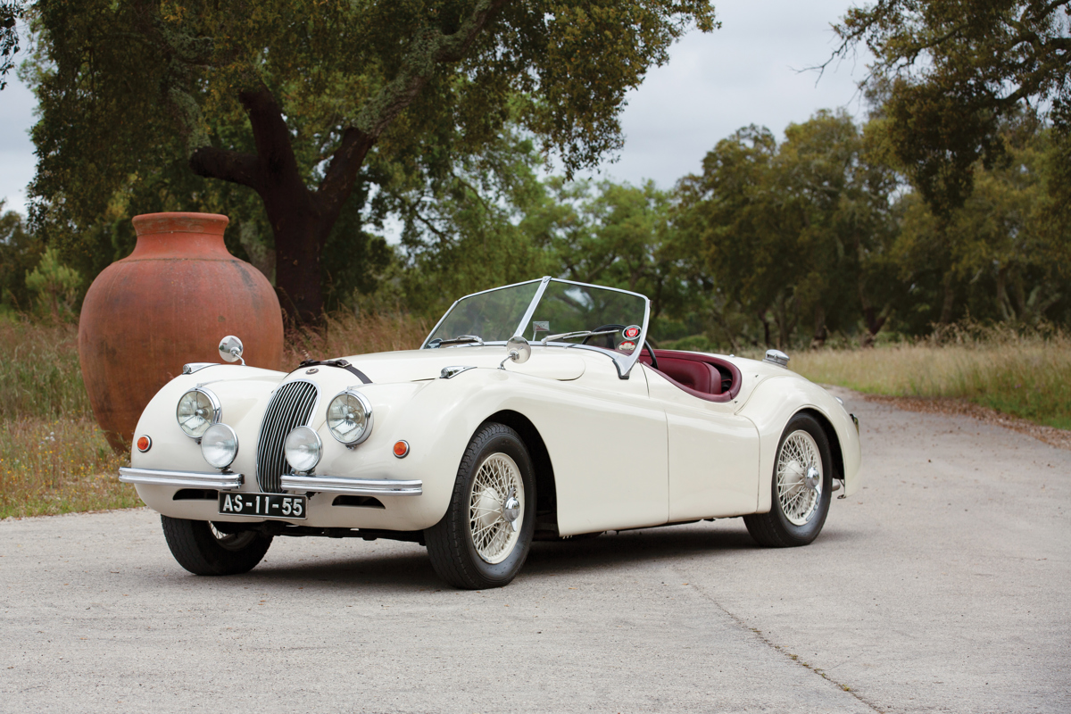 1950 Jaguar XK 120 Roadster offered at RM Sotheby's The Sáragga Collection live auction 2019